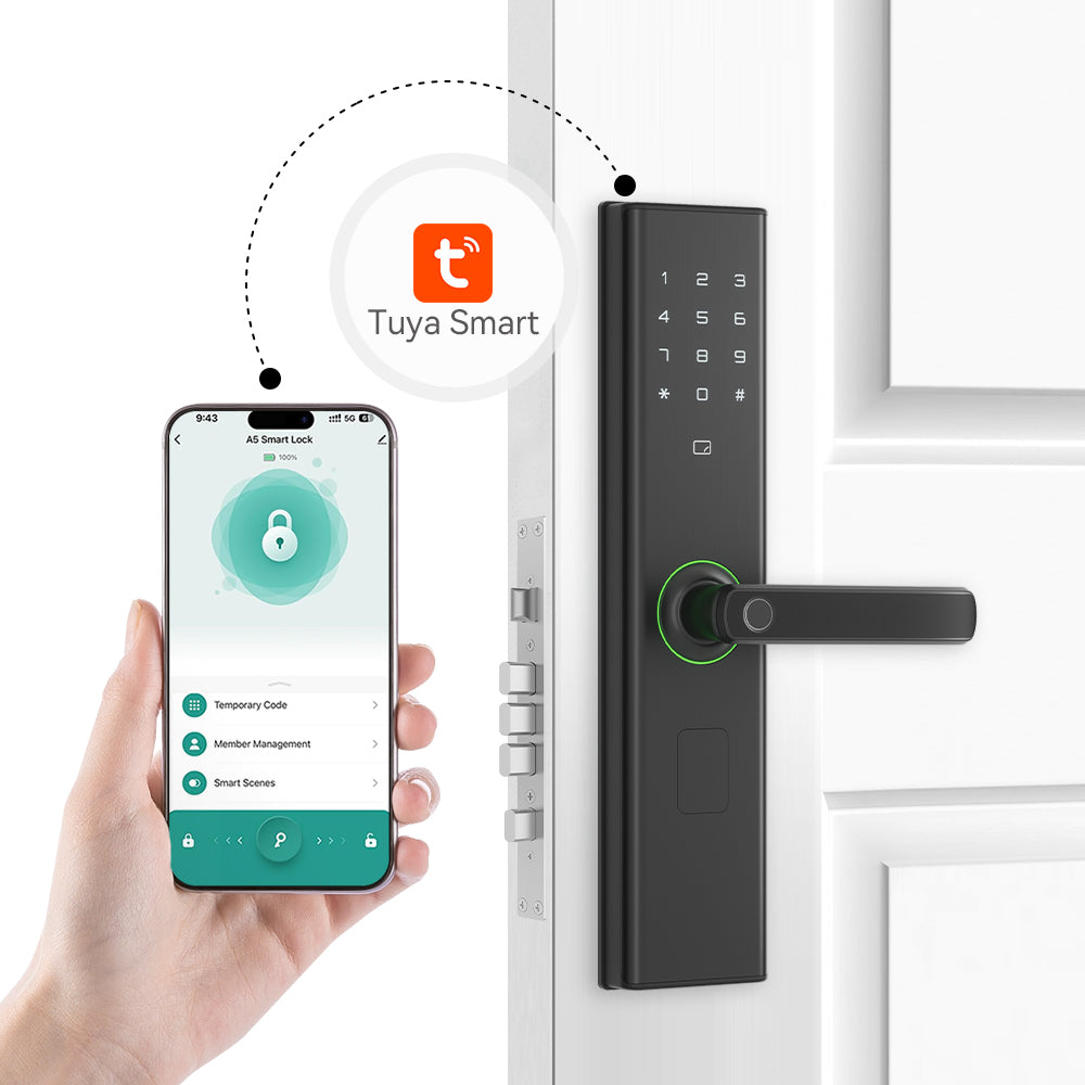 Tenon E5c Biometric Fingerprint Smart Front Door Lock