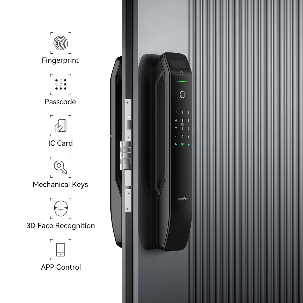 Tenon A6x 3D Face Recognition Built-in WiFi Smart Door Lock