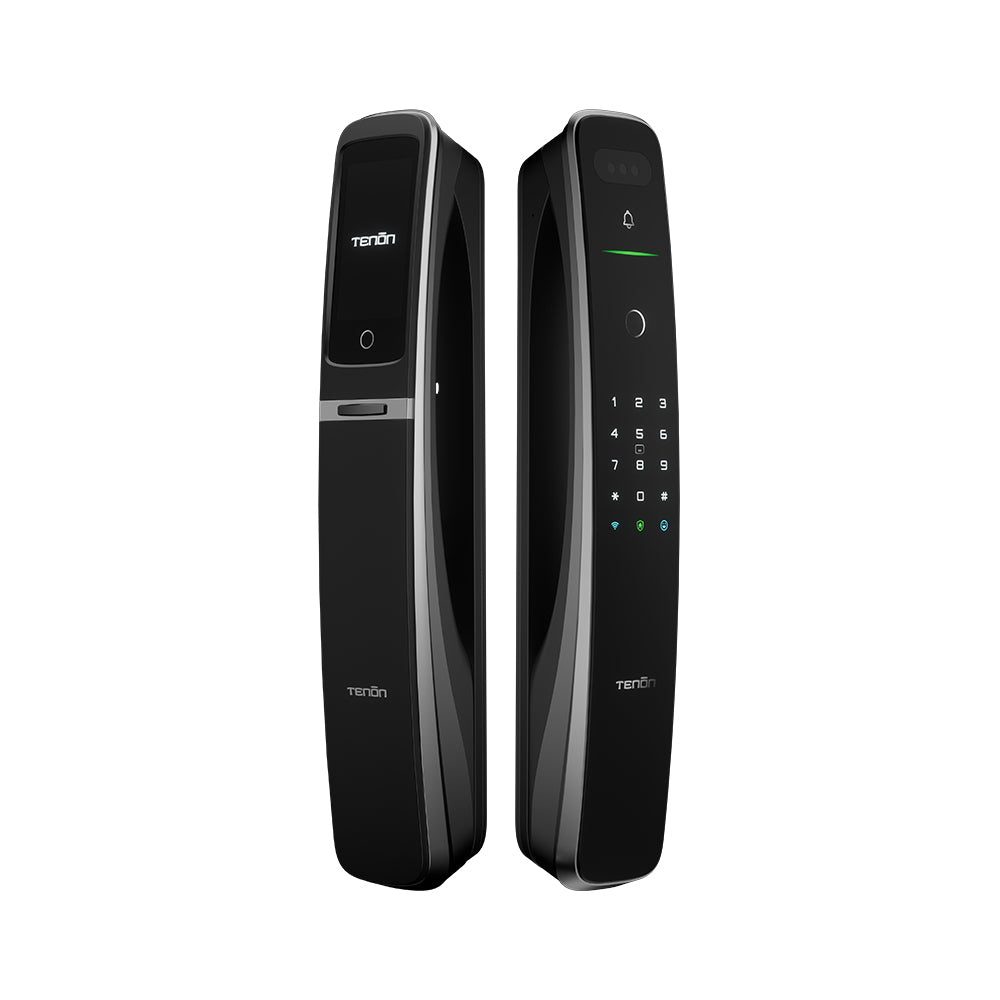 Tenon A9 pro 3D Face Recognition Built-in WiFi Palm Vein Unlock Smart Door Lock with Display and Digital Door Viewer