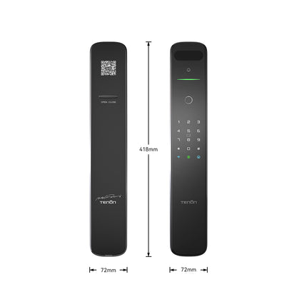 Tenon A9x 3D Face Recognition Built-in WiFi Smart Door Lock with Display and Digital Door Viewer