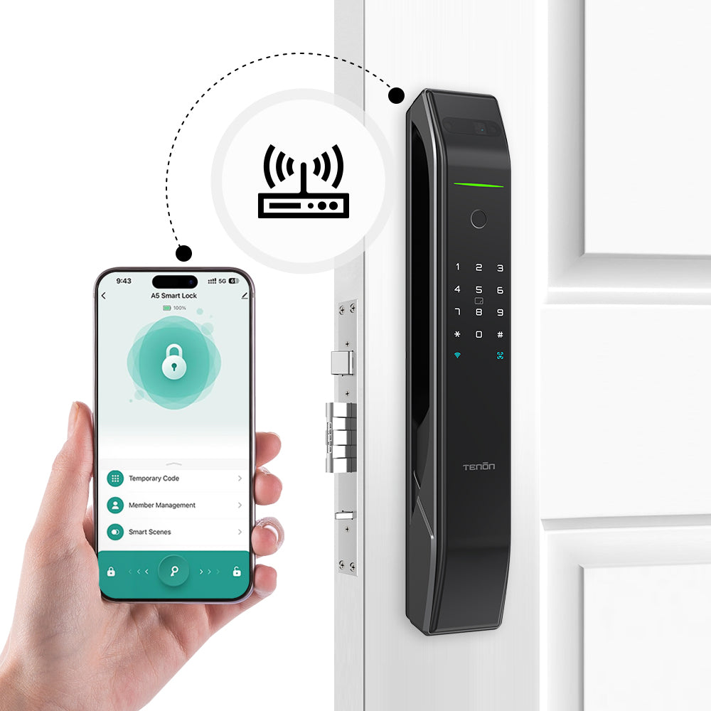 Tenon A6x 3D Face Recognition Built-in WiFi Smart Door Lock